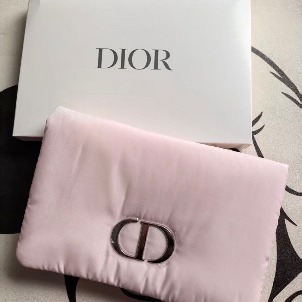 Dior Pink Clutch Puff Bag